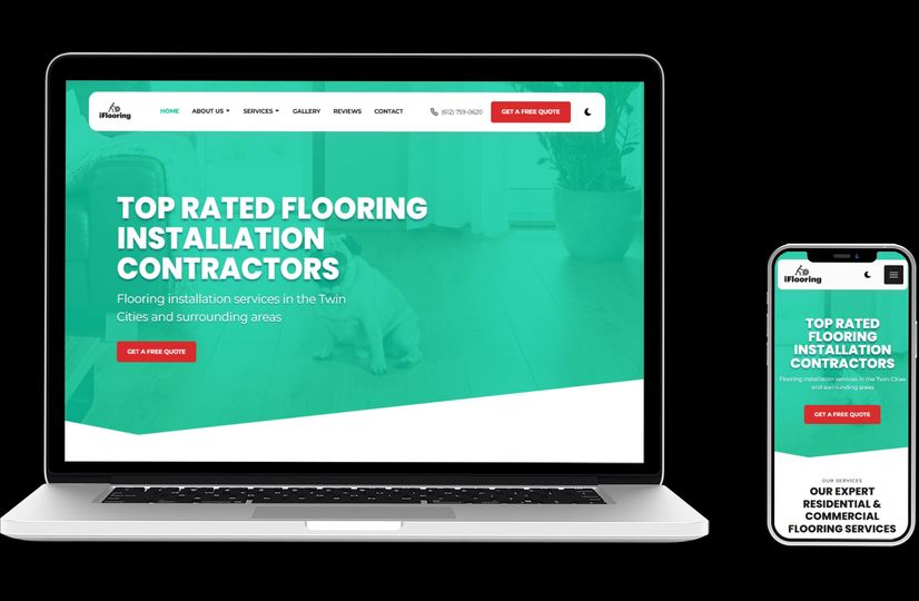 A computer screen showing a website preview