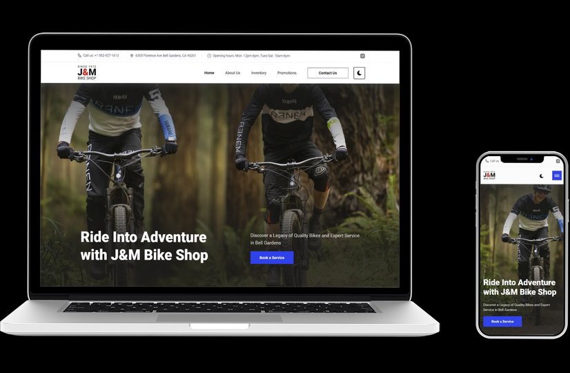 A computer screen showing a website preview
